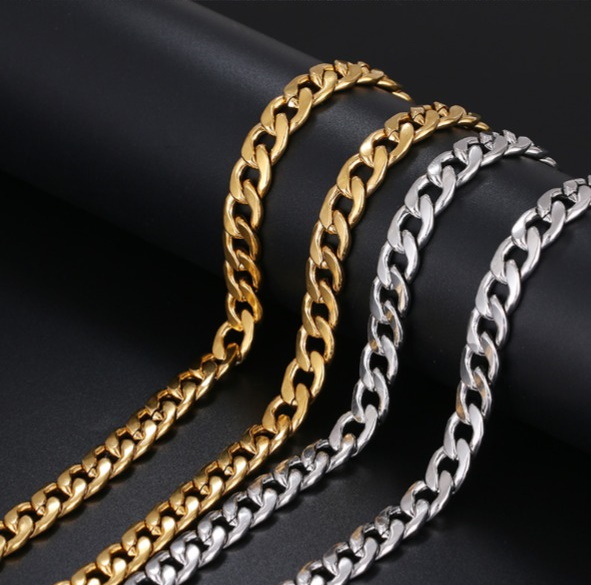 Rostfritt stål HALSBAND 9*500mm - 4
