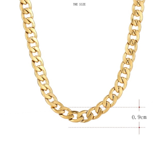 Rostfritt stål HALSBAND 9*500mm - 5