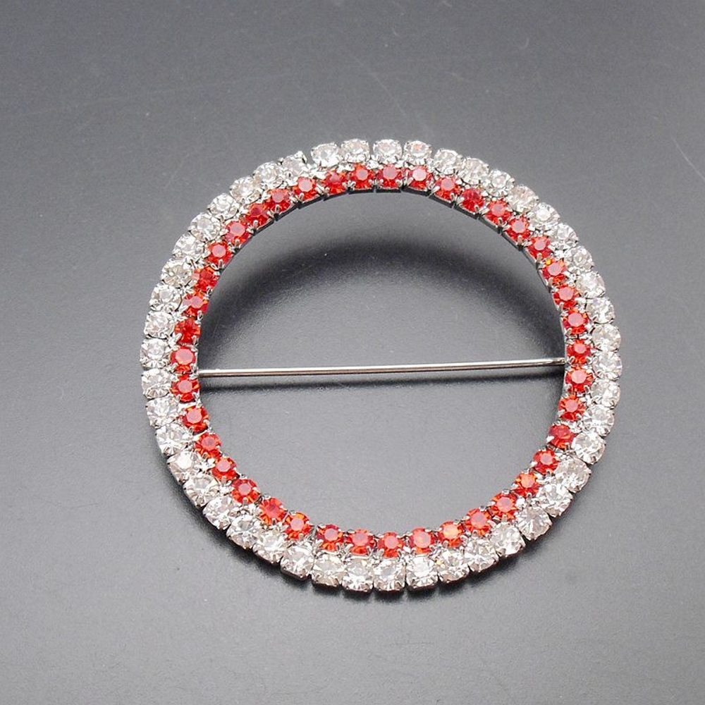 Brooch Crystal Round  - 4