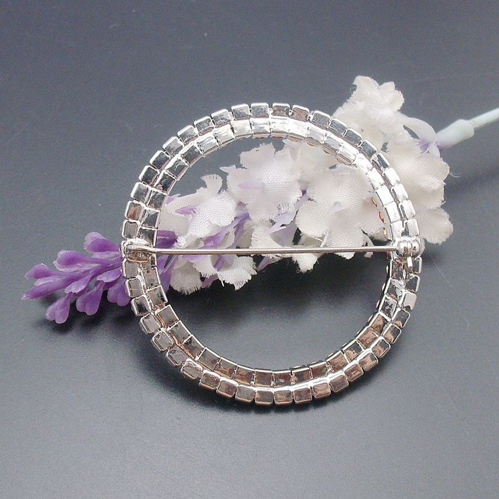 Brooch Crystal Round  - 3
