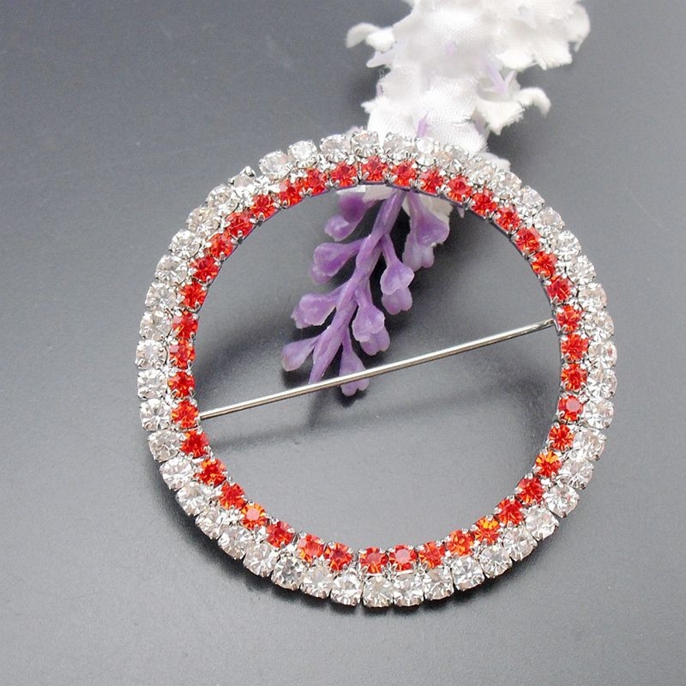 Brooch Crystal Round 
