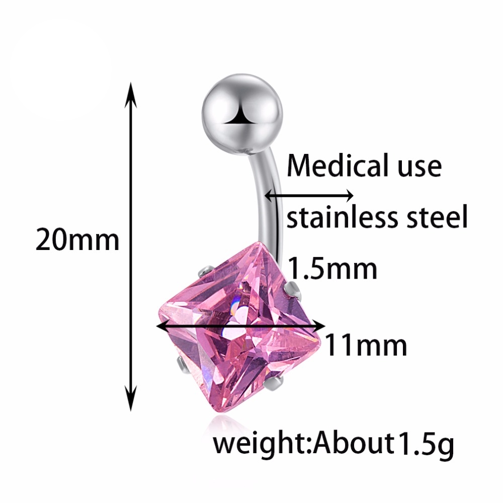 Navelpiercing CZ - 6