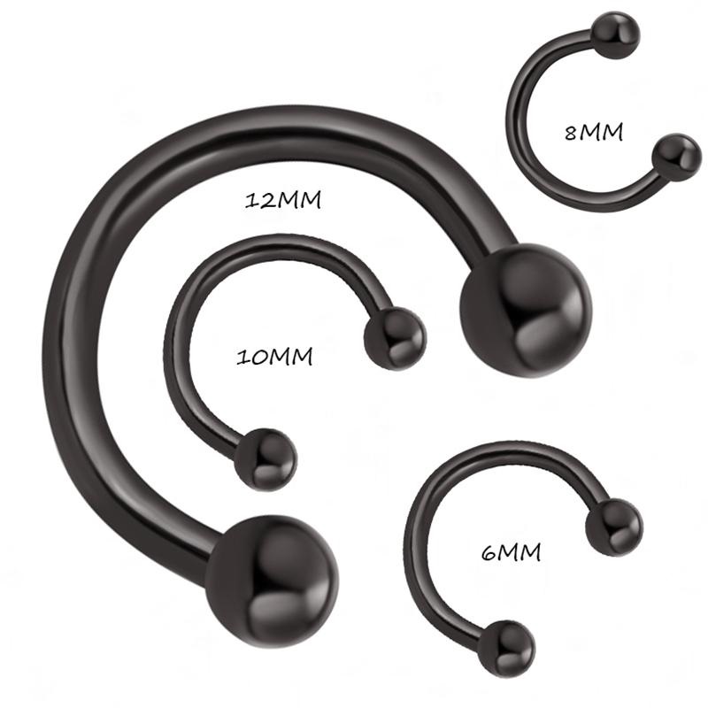 NÄSA  rund Piercing 4ST PACK MIX STORLEKAR
