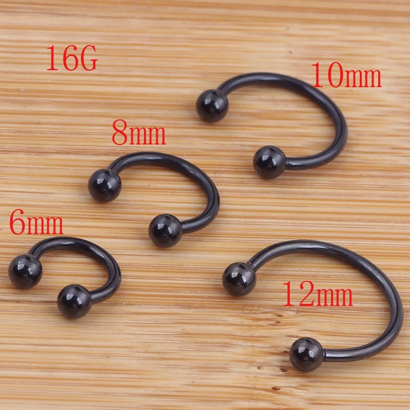 NÄSA  rund Piercing 4ST PACK MIX STORLEKAR - 3