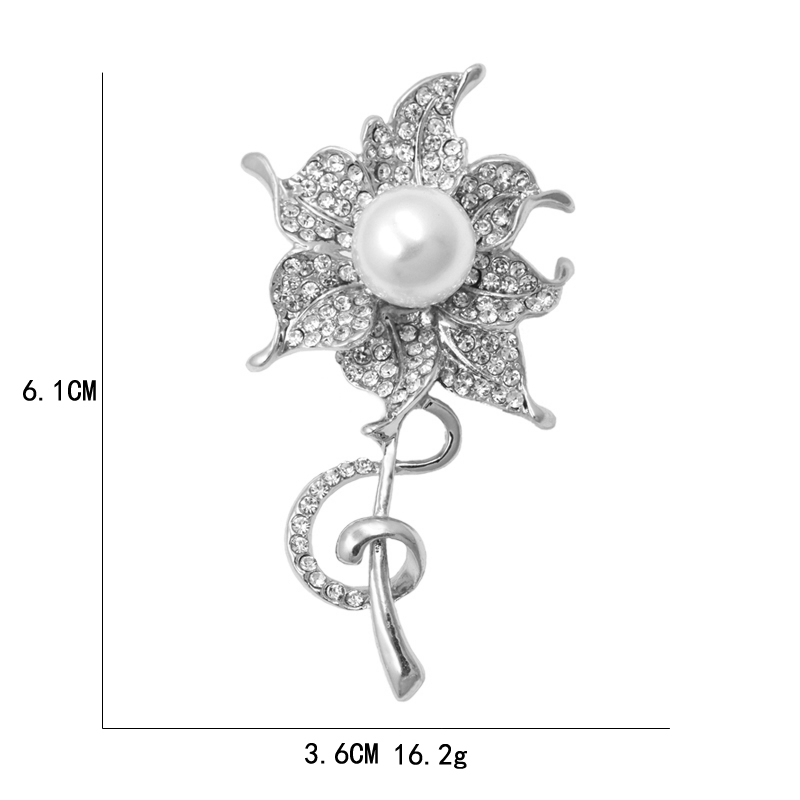 Brooch Crystal FLOWER - 2