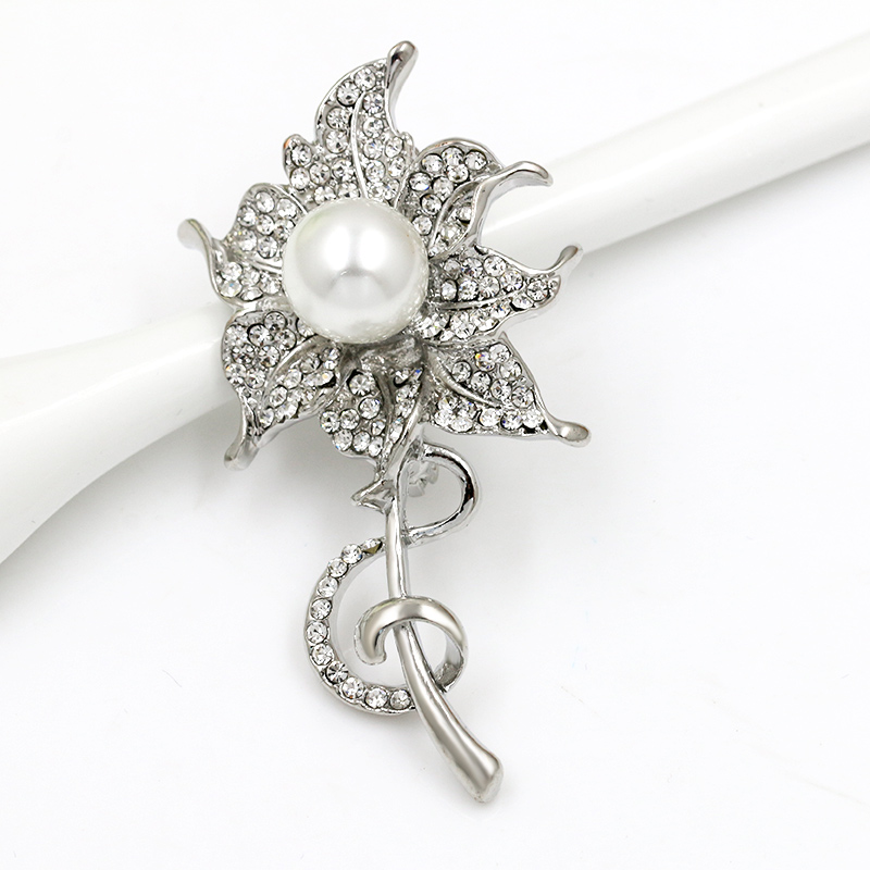 Brooch Crystal FLOWER - 3