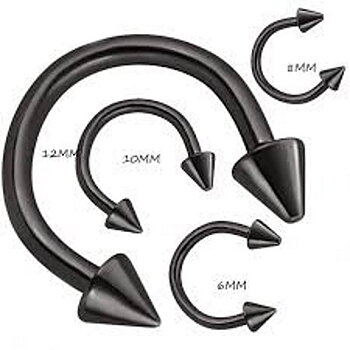 NÄSA  rund Piercing 4ST PACK MIX STORLEKAR