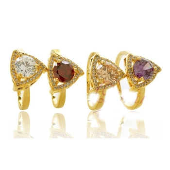 18K Guldfyllda Guld Filled gulddoublé CZ Ring