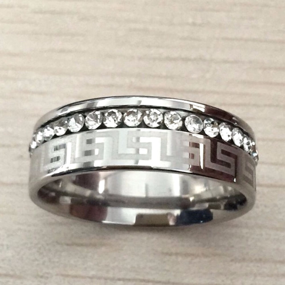 Rostfritt stål ring  18k guld filled - 3