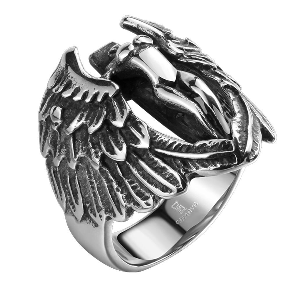 Rostfritt stål ring Punk rocker - 2