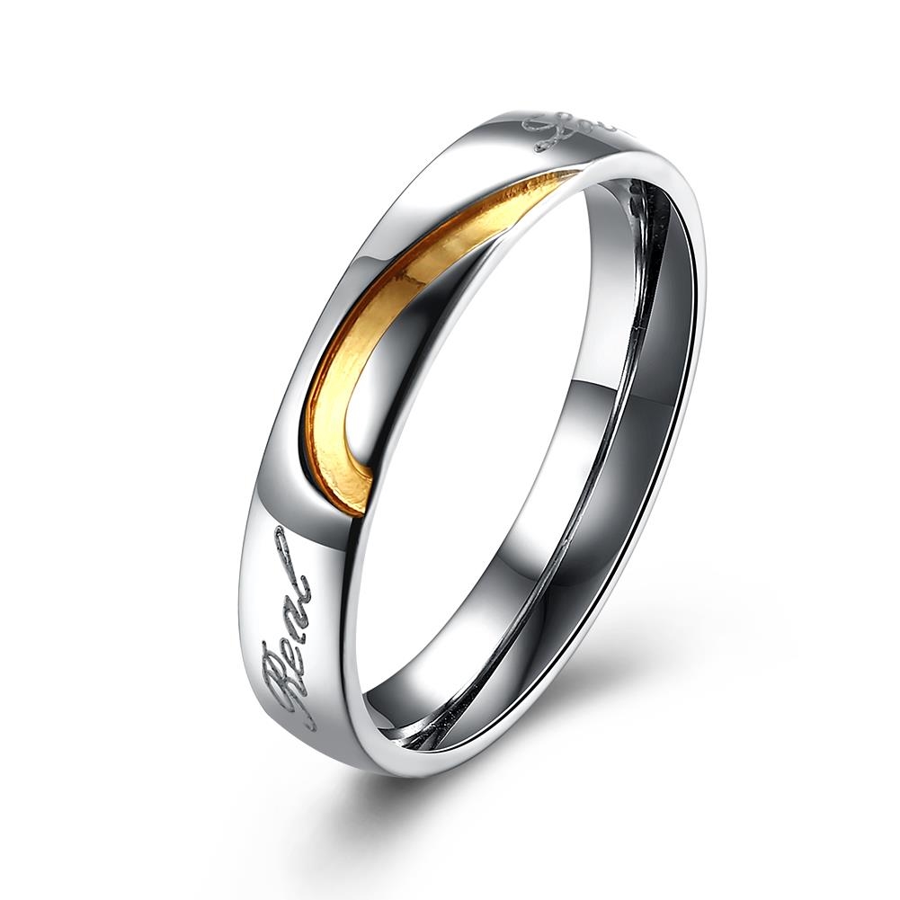 Stainless Steel Ring Gold Plated