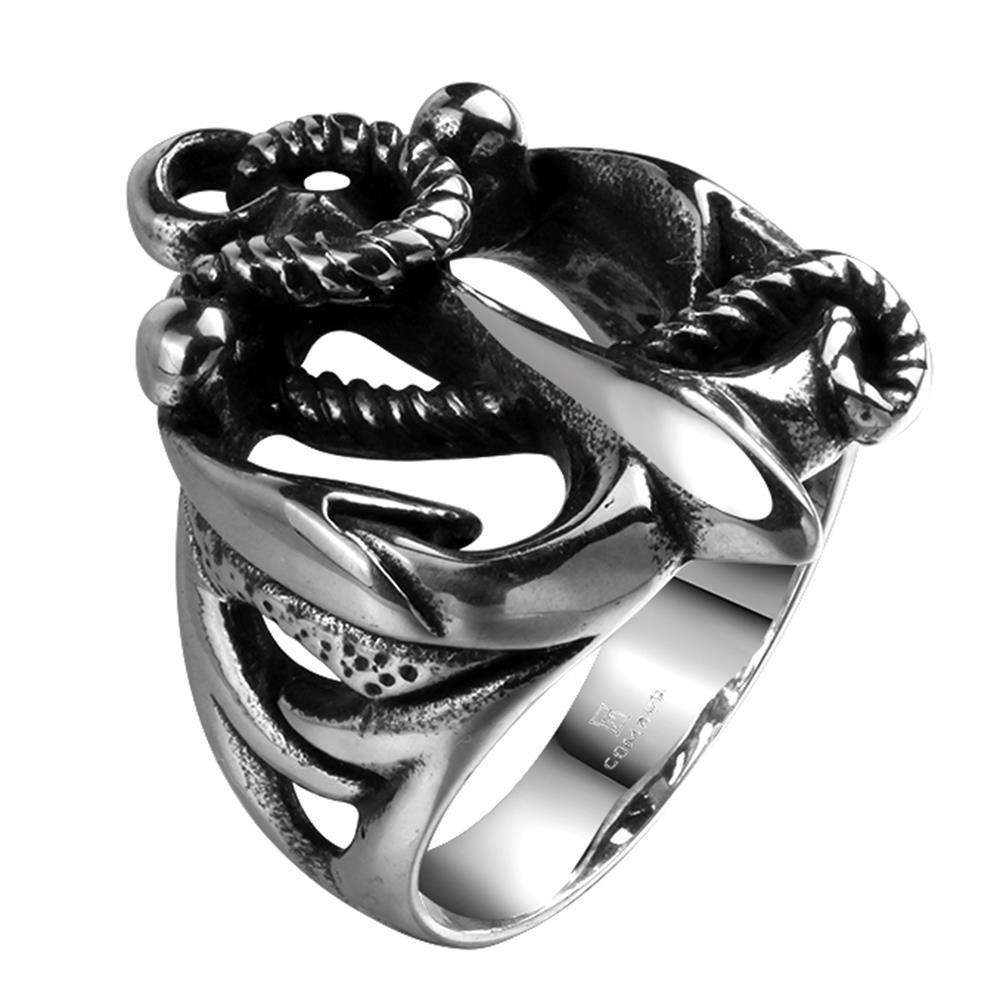 Rostfritt stål ring Punk rocker - 2
