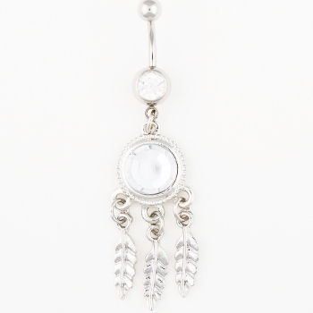Navel Belly Button Ring Body Piercing Jewelry monster style as imaged - 4
