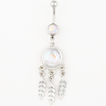 Navel Belly Button Ring Body Piercing Jewelry monster style as imaged - 2