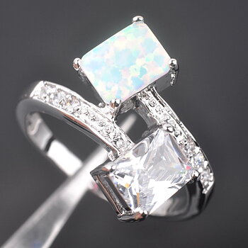 Silversmycken filled ring VIT Brand Opal
