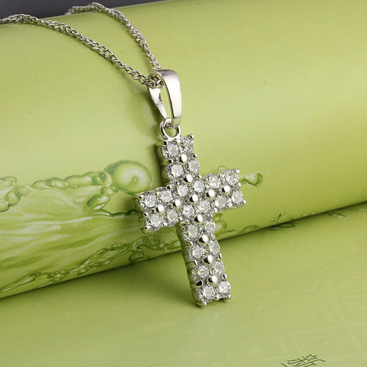 18K Vitguld Guldfyllda Filled gulddoublé HALSBAND CZ - 4