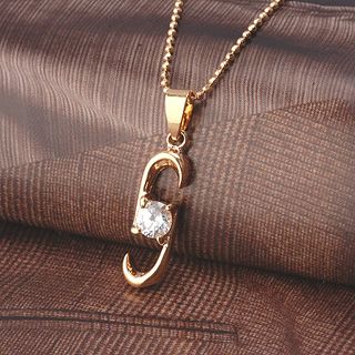 18K Gold Filled CZ Pendant - 5