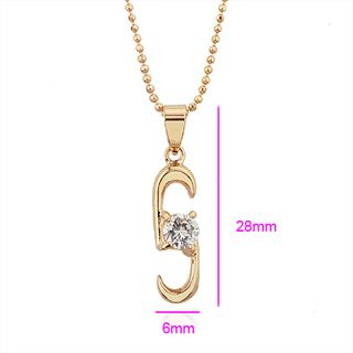 18K Gold Filled CZ Pendant - 3