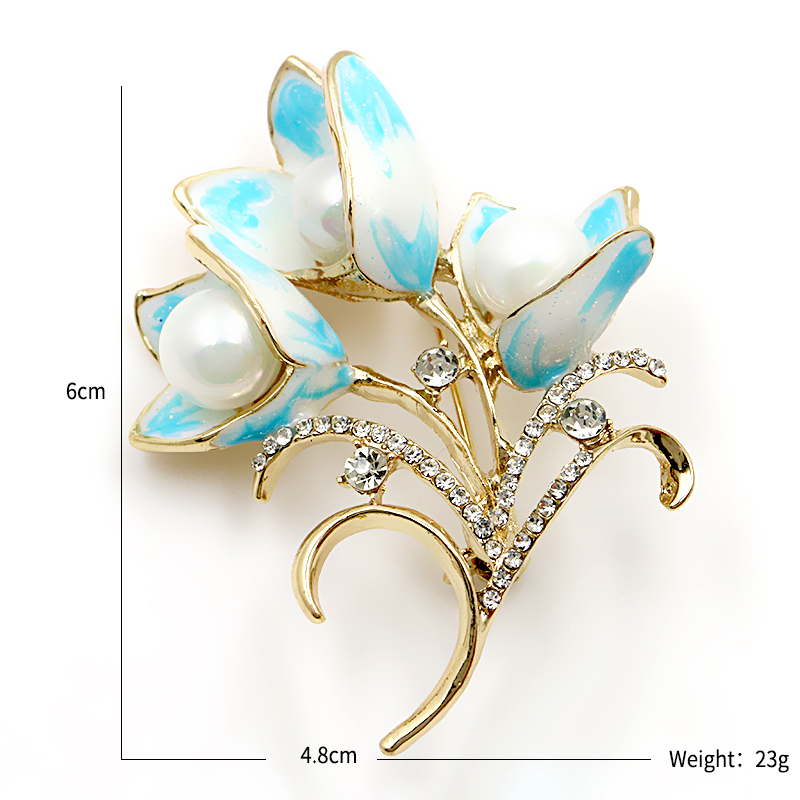 Brooch Crystal Enamel - 6