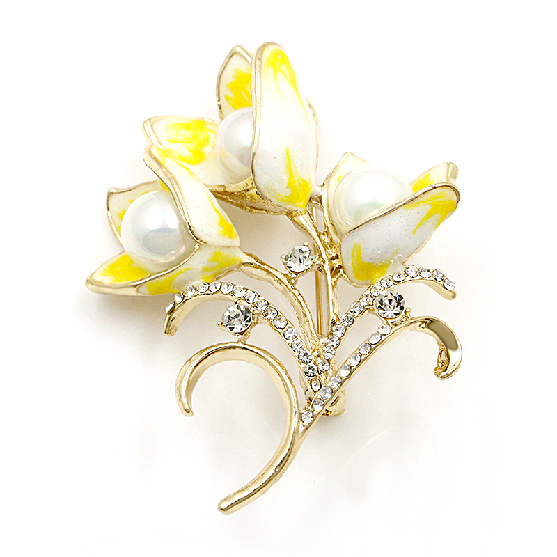 Brooch Crystal Enamel - 8