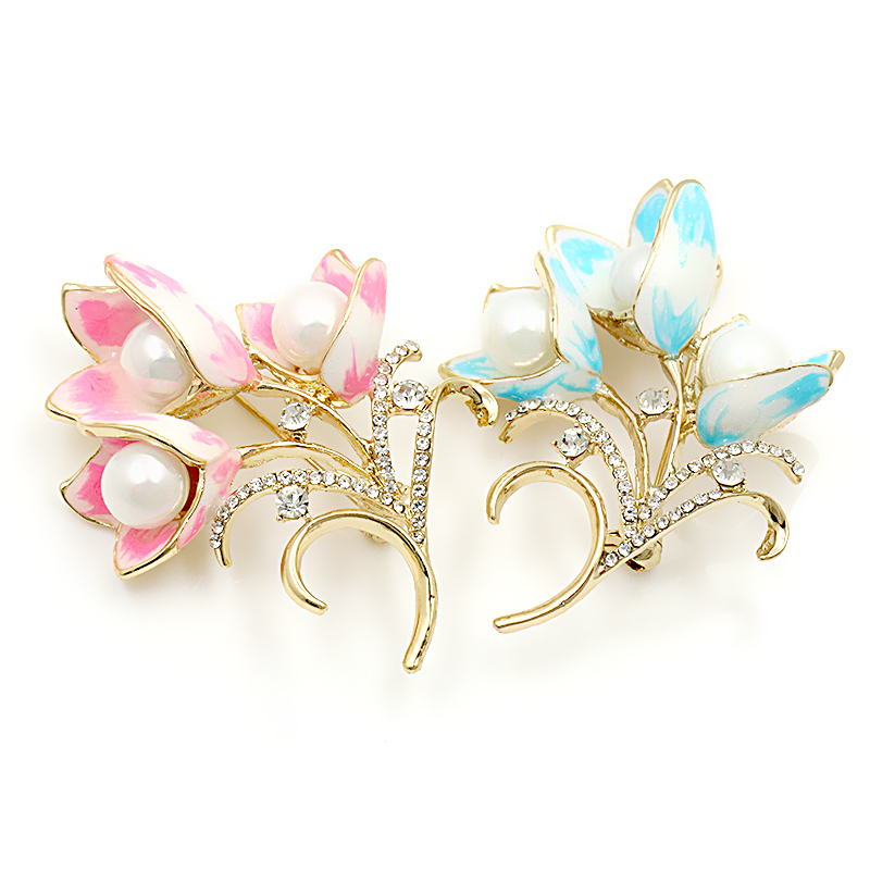 Brooch Crystal Enamel - 7