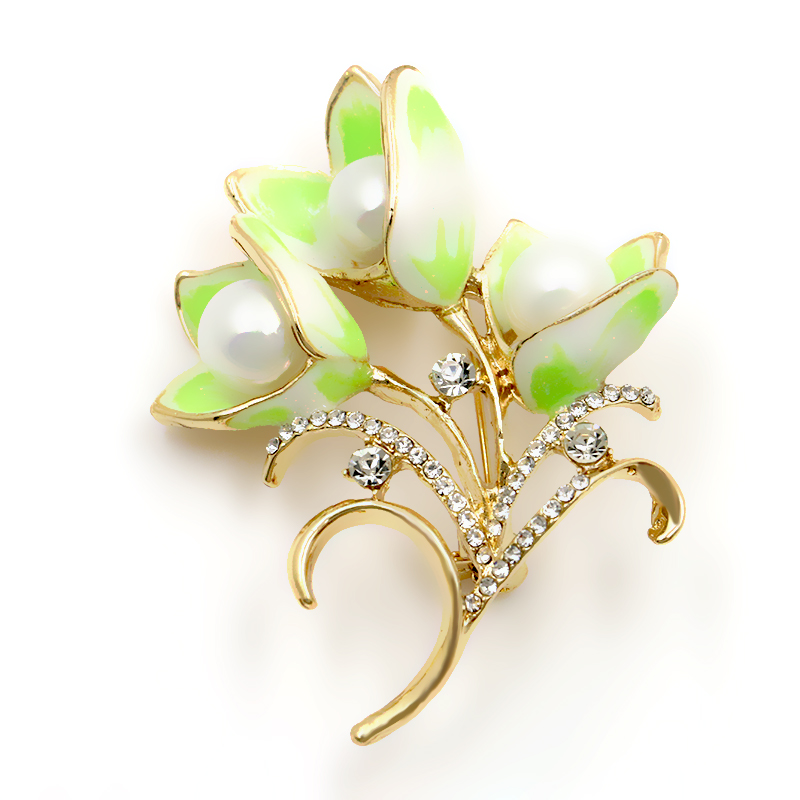 Brooch Crystal Enamel - 4