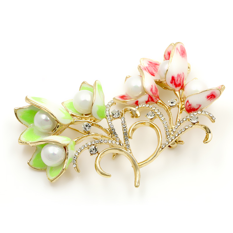 Brooch Crystal Enamel - 2