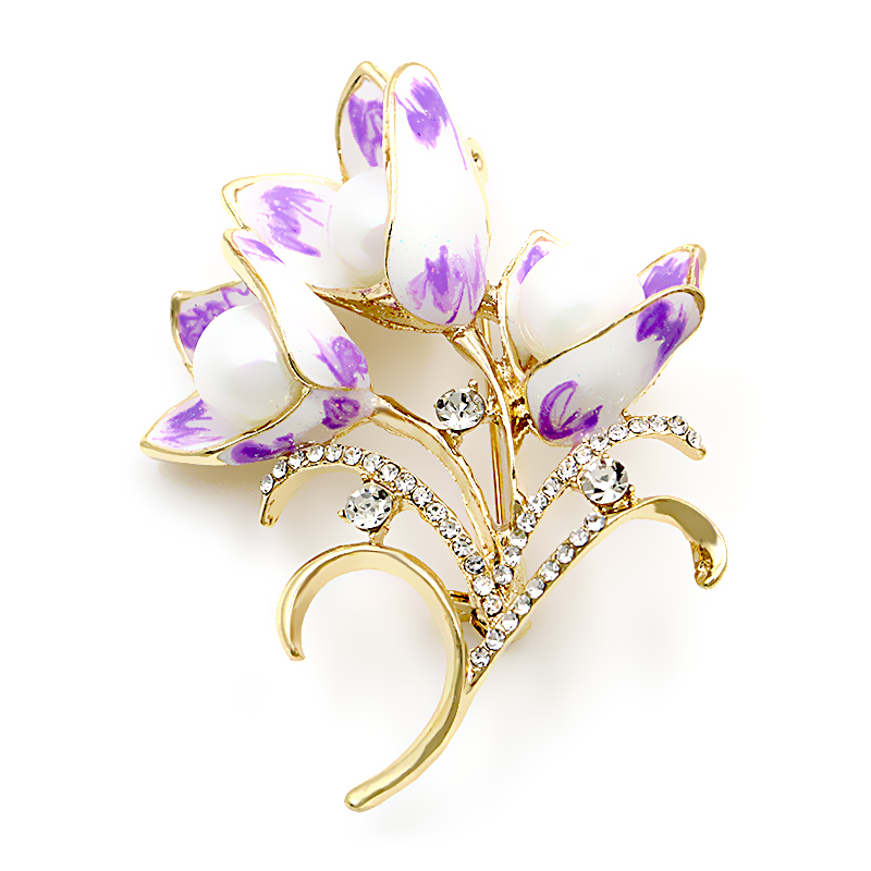 Brooch Crystal Enamel - 3