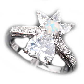Silversmycken filled ring VIT Brand Opal