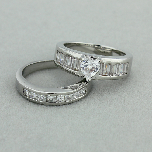 18K White Gold Filled CZ Ring - 2
