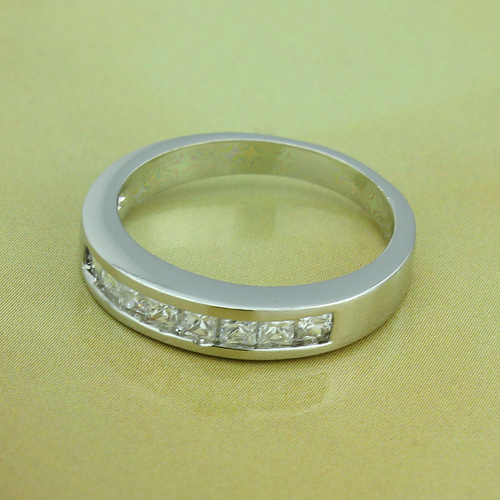 18K White Gold Filled CZ Ring - 4
