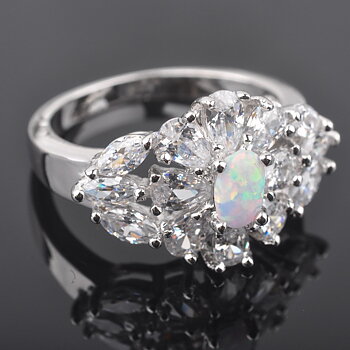Silversmycken filled ring VIT Brand Opal