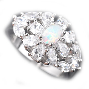 Silversmycken filled ring VIT Brand Opal