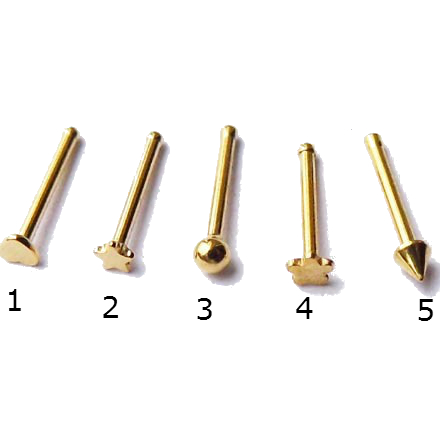 BCR rings & rings CBR & Nose Jewelry 14k gold plated