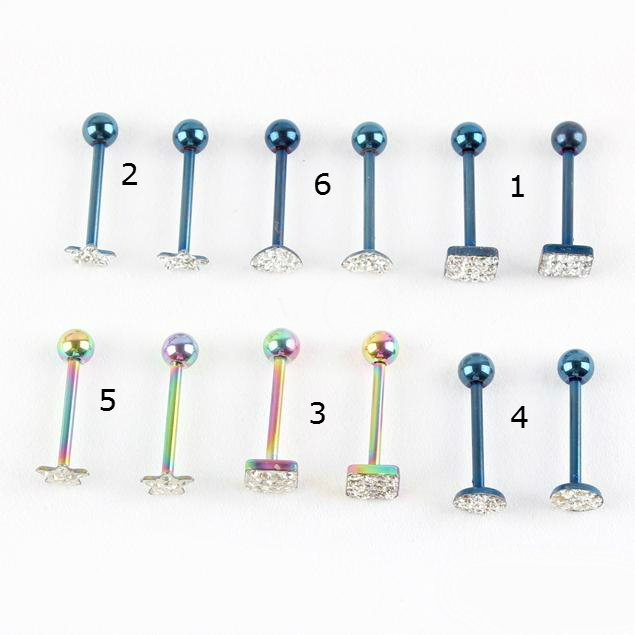 Barbeller & Stavar & Tungpiercing Öronpiercingar - 2