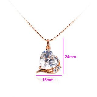 18K Gold Filled CZ Pendant - 2