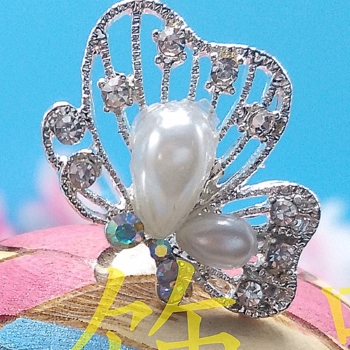  Ladies Beautiful Wedding Bridal Crystal Rhinestone Pearl Butterfly Hair Pin Clips Hair Accessories
