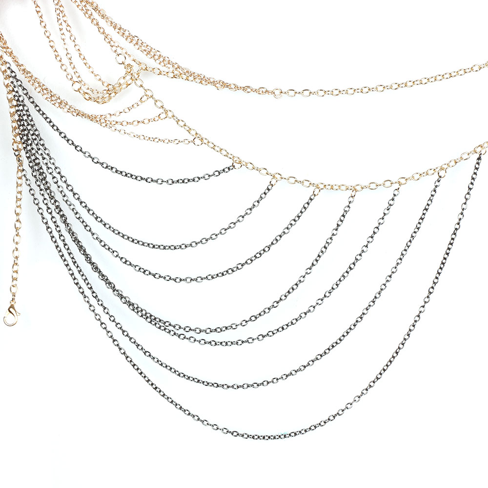 Necklace Body Chain Multi Layers Tassel  - 5