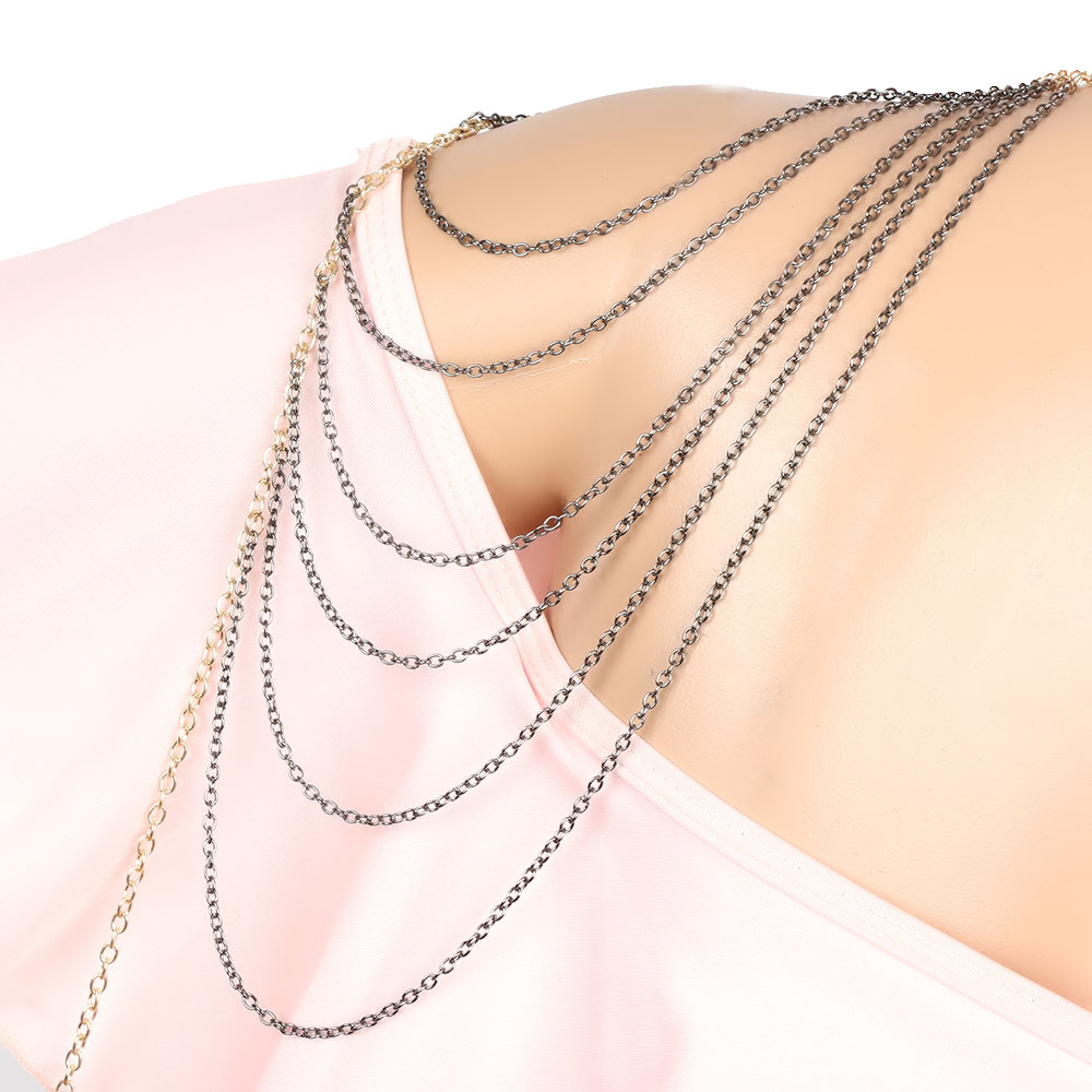 Necklace Body Chain Multi Layers Tassel  - 7