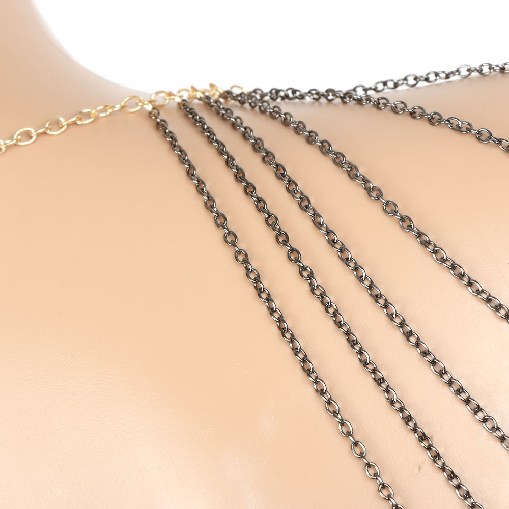 Necklace Body Chain Multi Layers Tassel  - 3