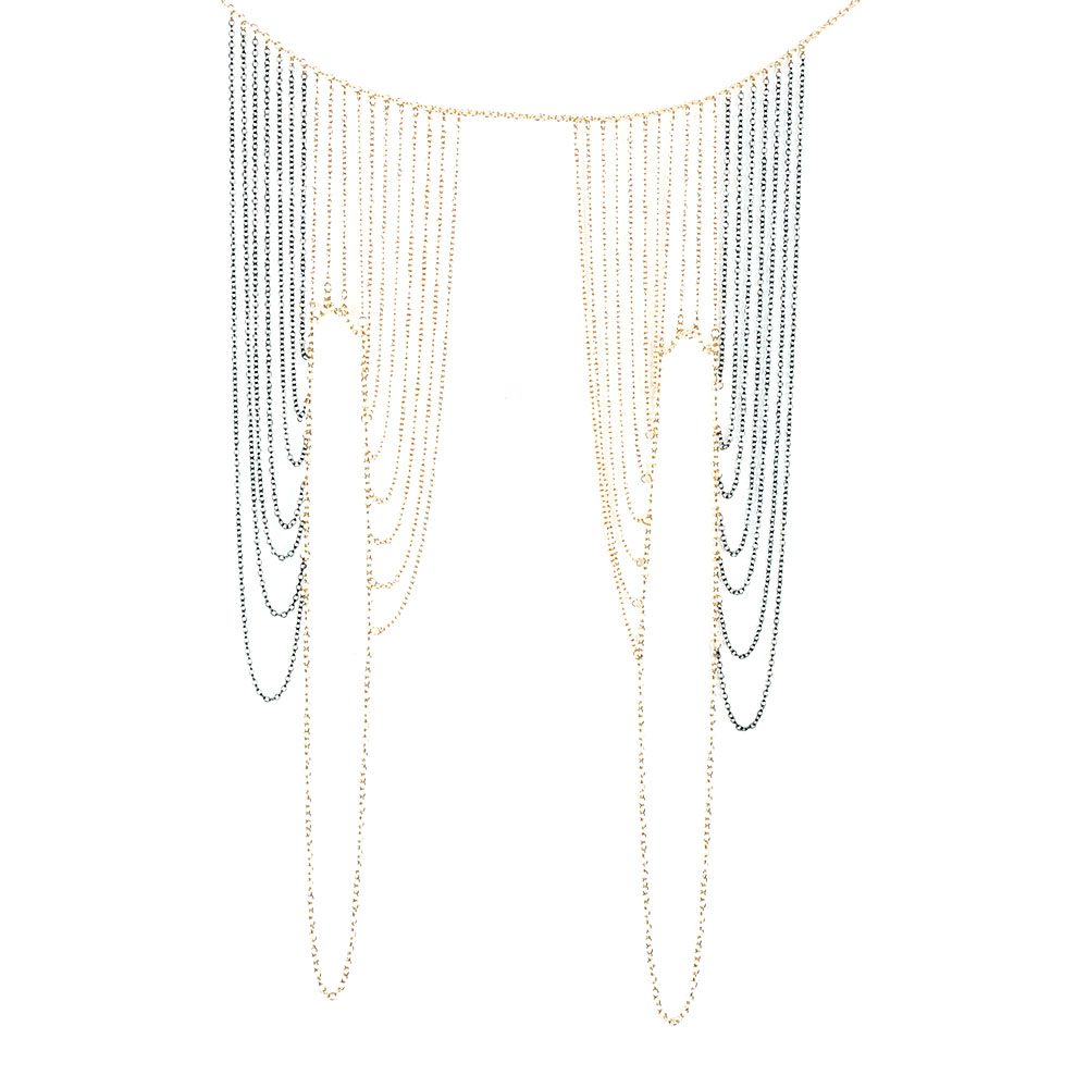 Necklace Body Chain Multi Layers Tassel  - 4