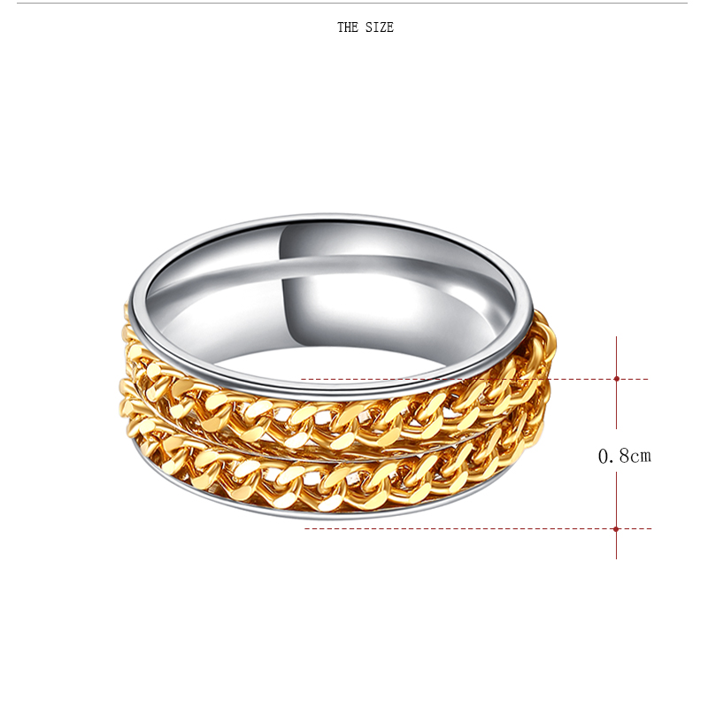 Rostfritt stål ring kedja - 2