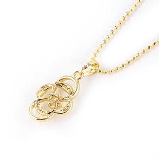 18K Gold Filled CZ Pendant white - 4