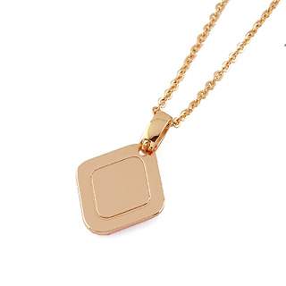 18K Gold Filled CZ Pendant white - 2