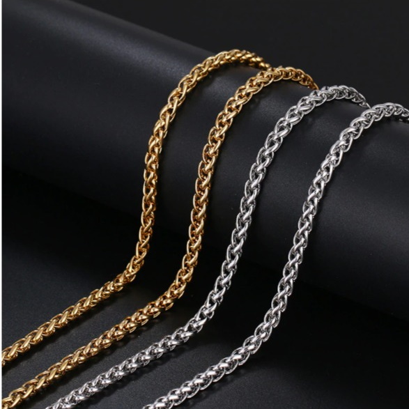 Rostfritt stål HALSBAND 4*500mm - 2