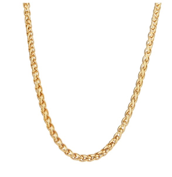 Rostfritt stål HALSBAND 4*500mm