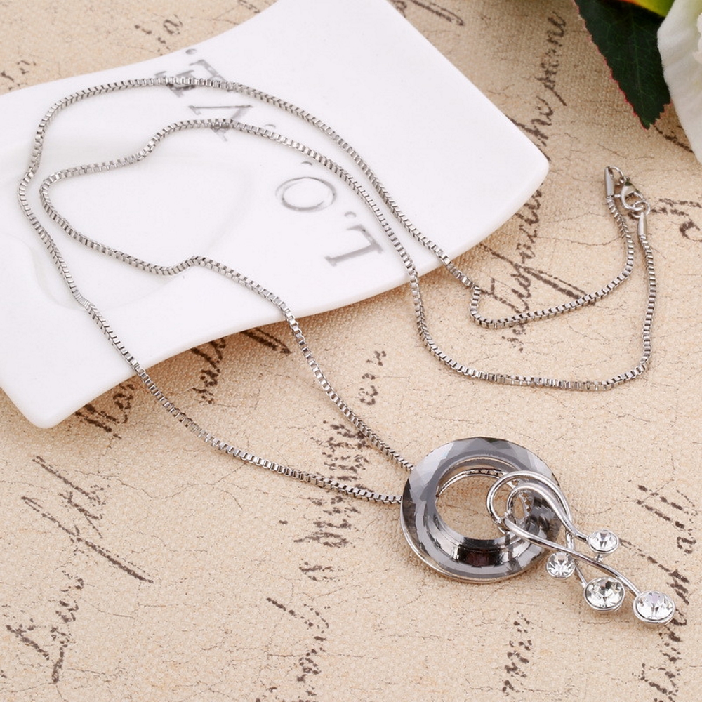 Crystal Pendants Necklaces  18K Gold Plated - 7