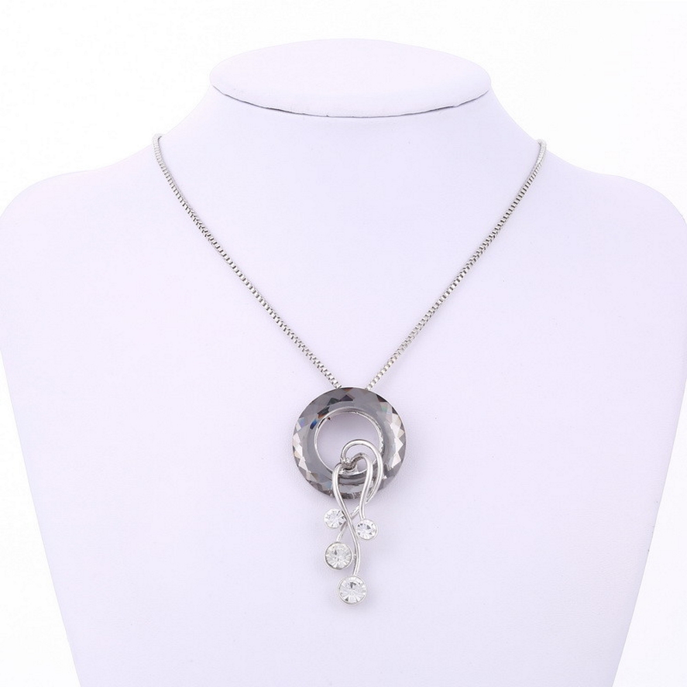Crystal Pendants Necklaces  18K Gold Plated - 2