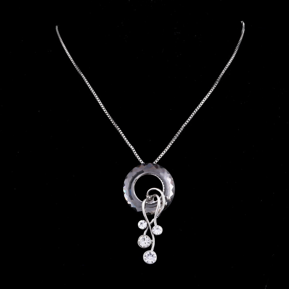 Crystal Pendants Necklaces  18K Gold Plated - 4