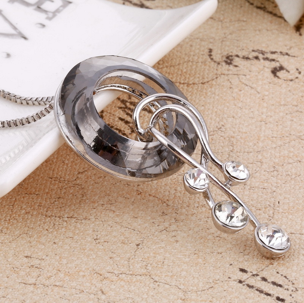 Crystal Pendants Necklaces  18K Gold Plated - 3